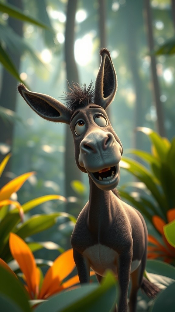 Jungle Debate: Donkey vs. Lion on Grass Color