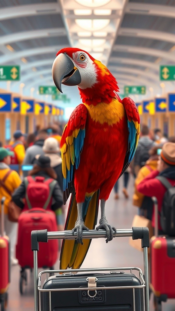 Parrot's Packing Predicaments: Ready for Takeoff!