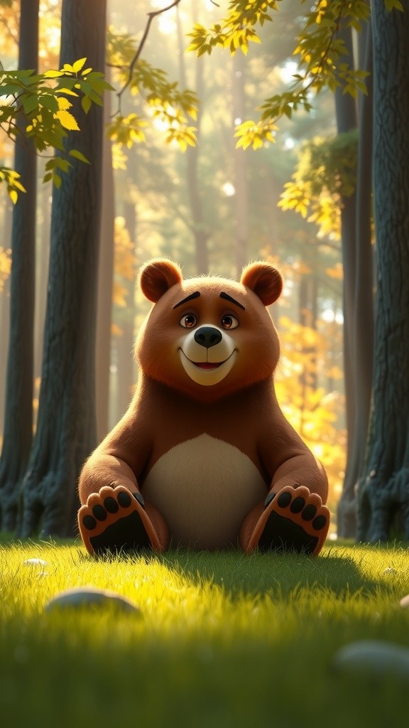 A Bear's Struggle Against Wild Animals