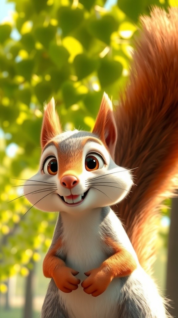 नटखट गिलहरी की कहानी