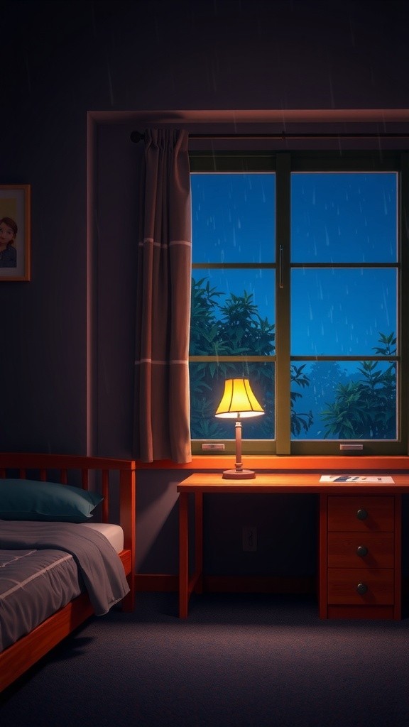 Bayangan di Malam Hujan