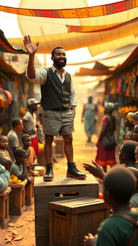 The Passionate Speaker: A Cameroonian Boy's Journey