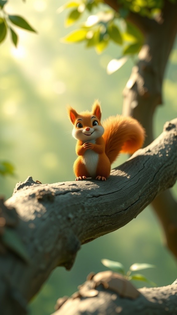 छोटी गिलहरी की साहसिक चढ़ाई