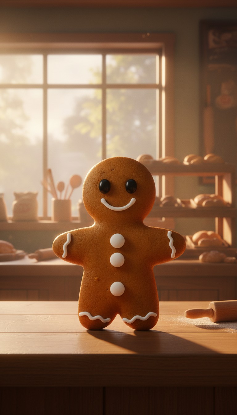 The Gingerbread Man's Christmas Wings