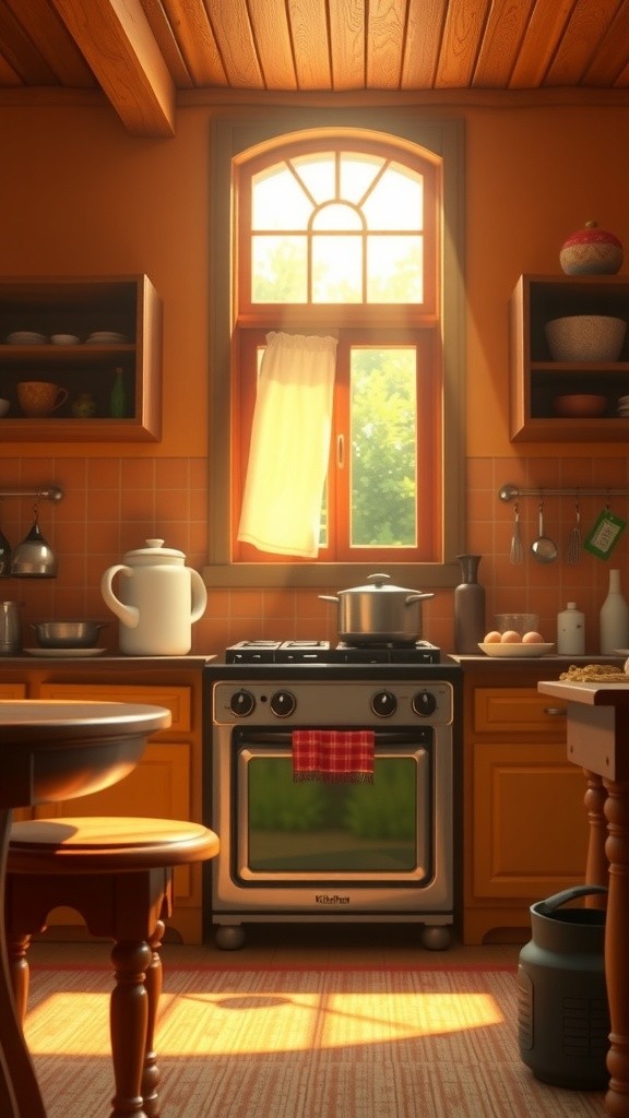 An Old Nigerian Woman Cooking for Her Family