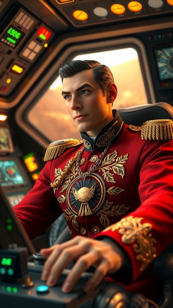 Astronaut in Space Shuttle