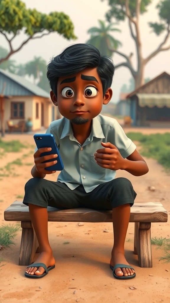 Man's Hilarious First Encounter with a Smartphone