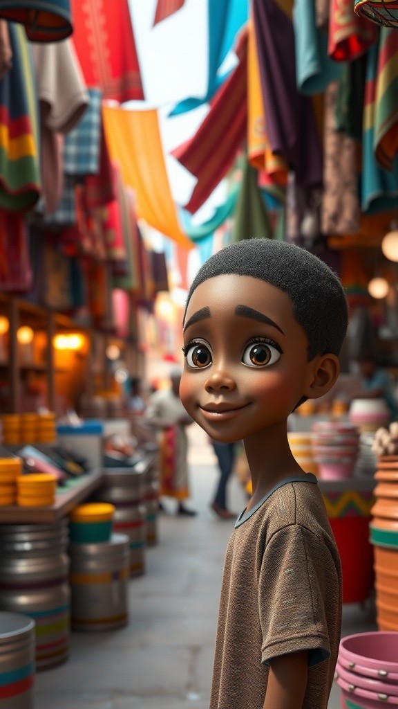 A Determined Ghanaian Boy