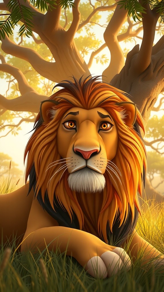 The Mischievous Monkey and the Sleeping Lion