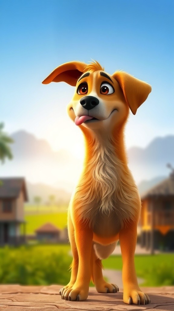 शेरू कुत्ता और गाँव की सुरक्षा