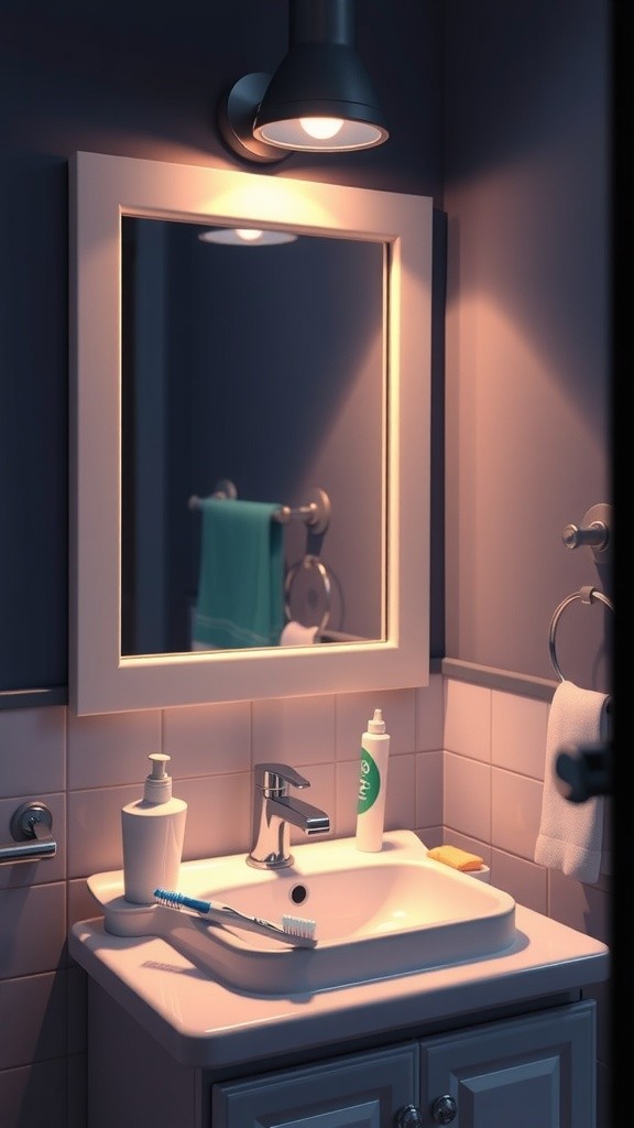 A Young Boy's Bedtime Tooth Brushing Routine