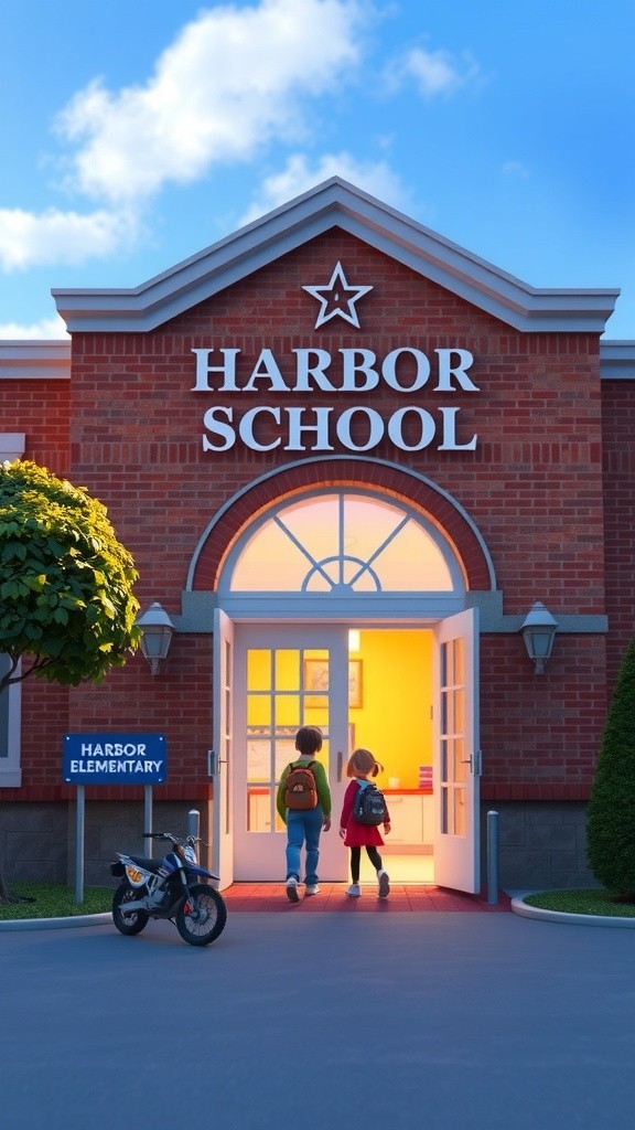 Liberty's First Day at Harbor Elementary!