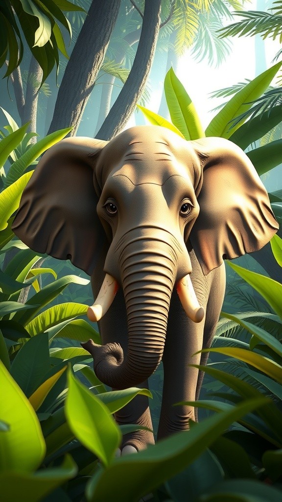 हाथी की मदद से शेर का उद्धार