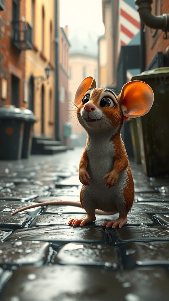 A Mouse in the Rain