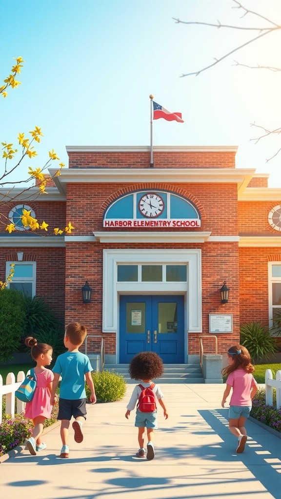 Liberty's First Day at Harbor Elementary!