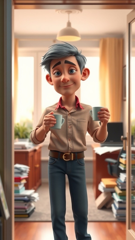 AI Home Office Hijinks: The Hilarious Perks of Working from Home!