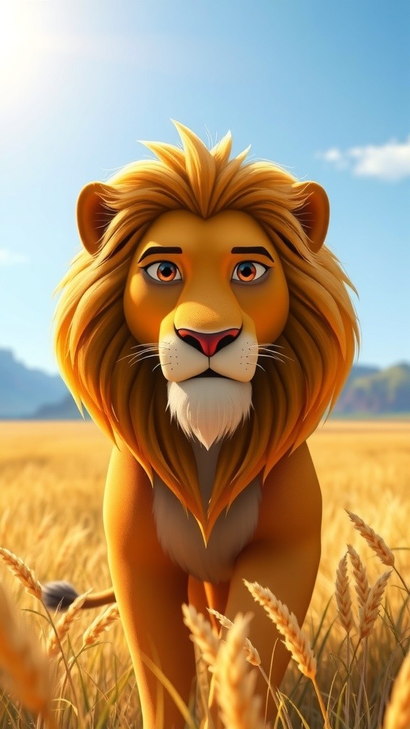 The Hungry Lion's Adventure