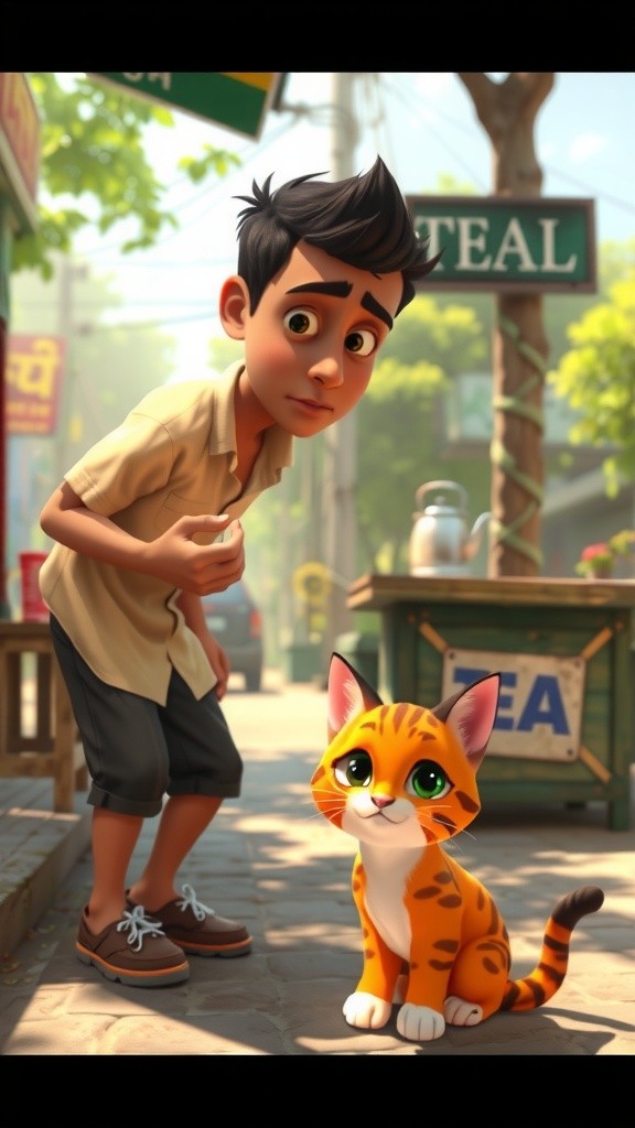 বিড়াল ছানাকে বাঁচানোর গল্প