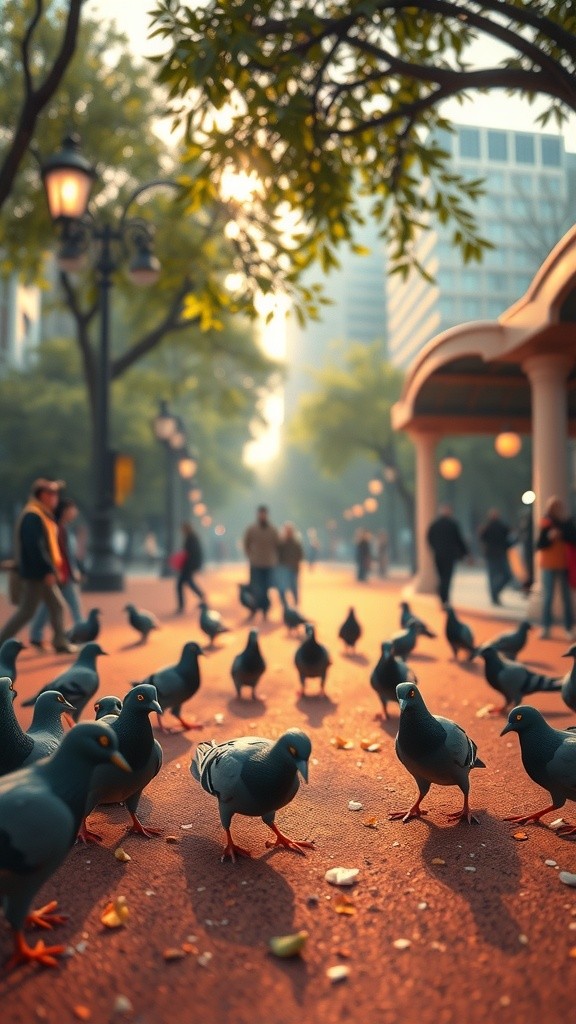 A Young Pigeon's Courage