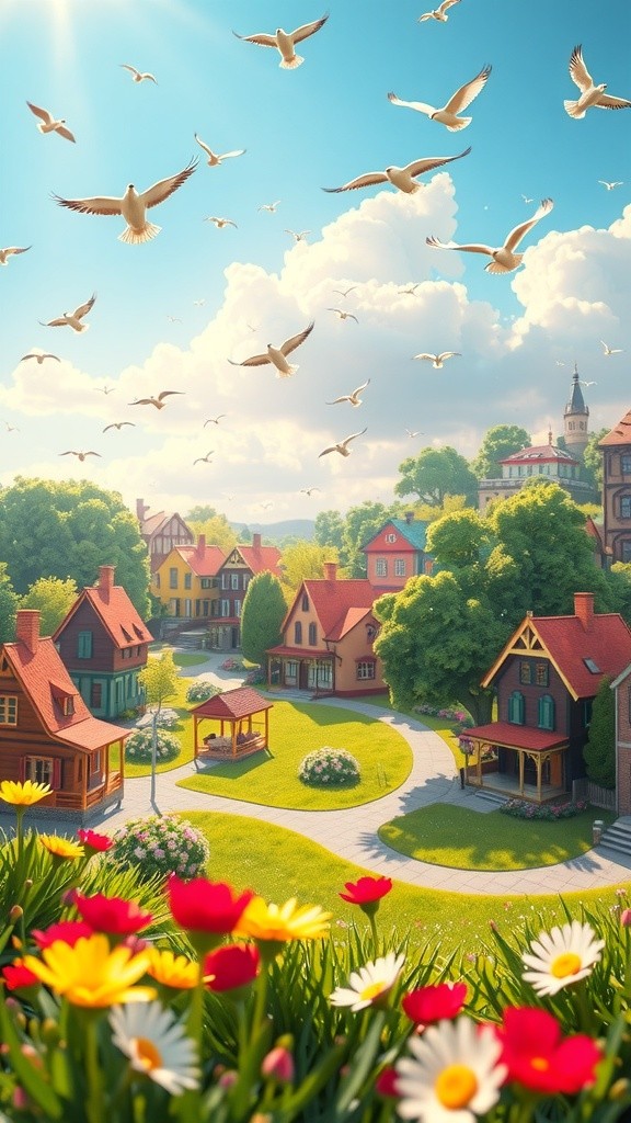 গ্রামের আনন্দময় মুহূর্ত