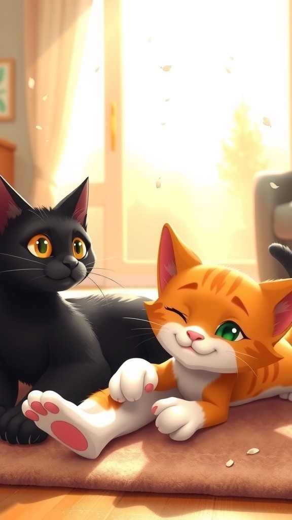 Cat Commentary on Cartoon Chaos