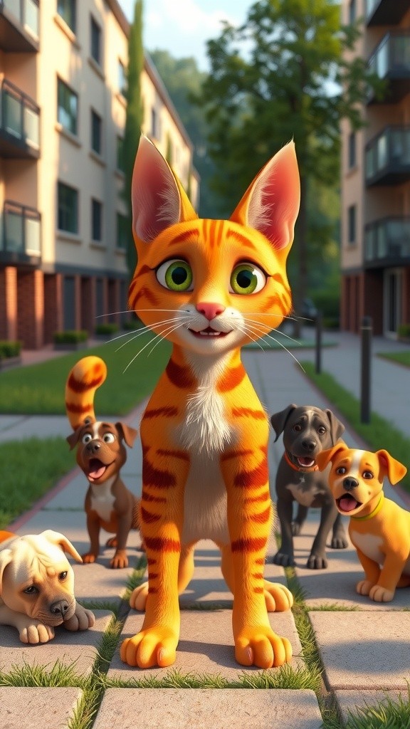 Kucing Galak yang Takut Tikus