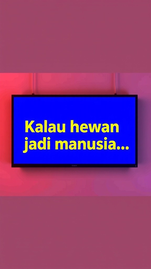 Jika Hewan Menjadi Manusia!