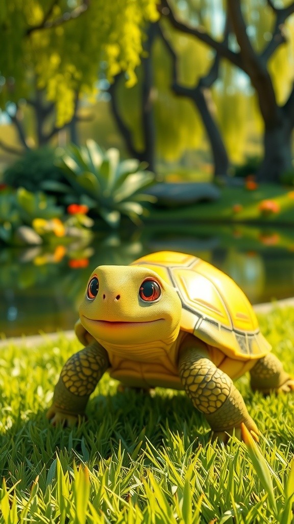 The Patient Little Turtle: A Journey to the Pond