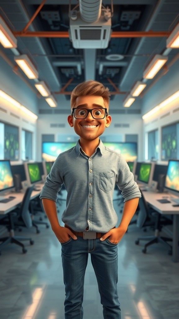 Meet Chuppy: The Adorable 3D Cartoon Character in Action!