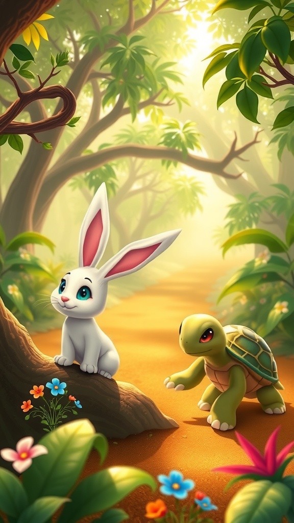 चतुर कछुआ और तेज खरगोश की कहानी