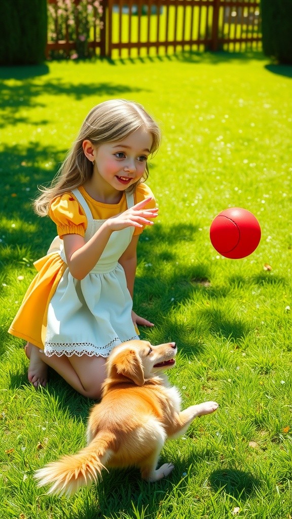 Lily and Buddy's Backyard Adventure