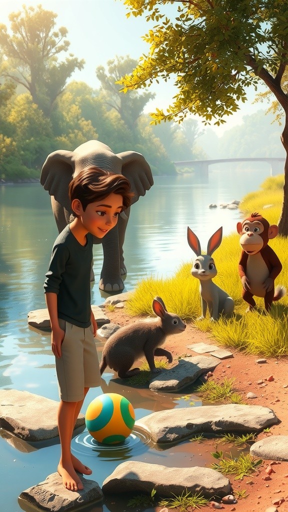 টুনির সাহসে নদী পার!