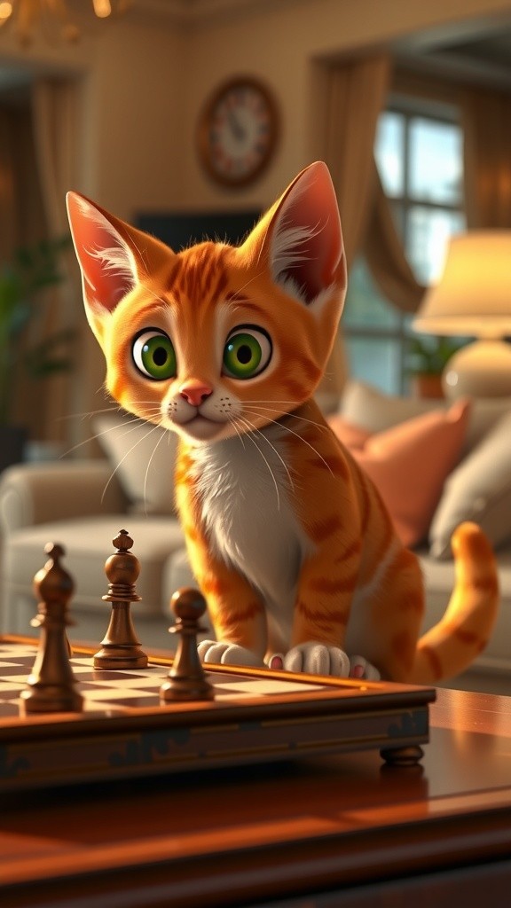 Kucing Catur yang Licik