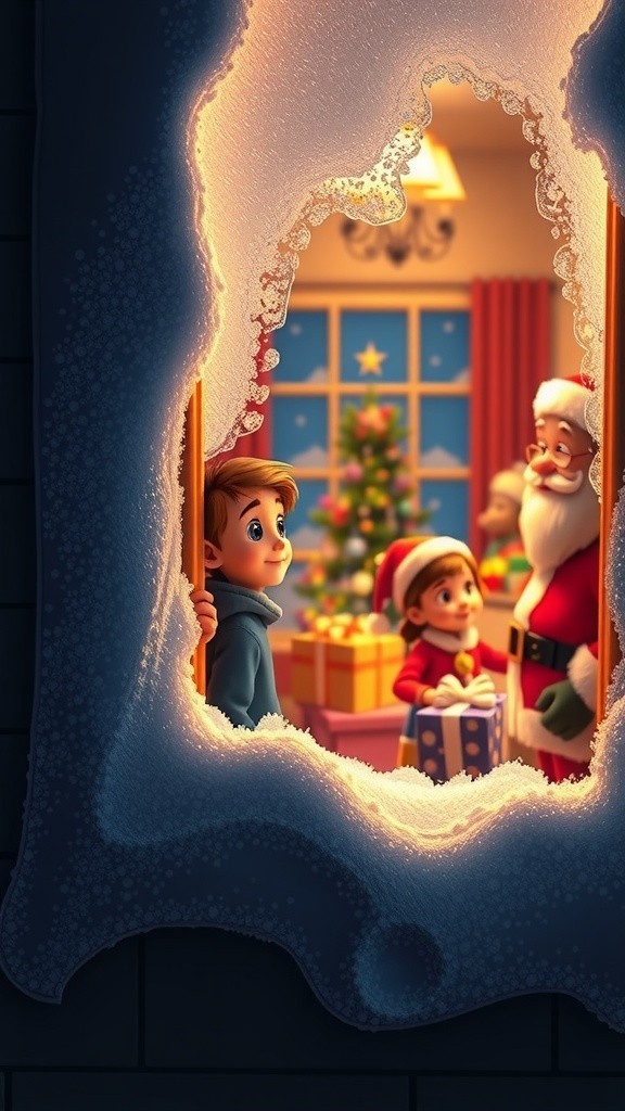 The Night Santa Slid Down the Chimney