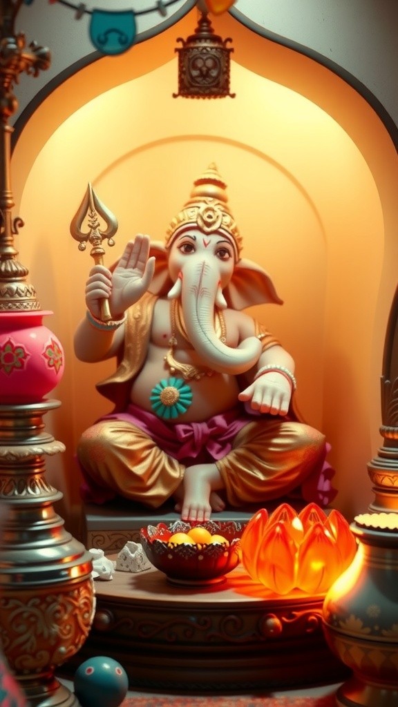 Blessings of Lord Ganesha: A Divine Aarti Celebration