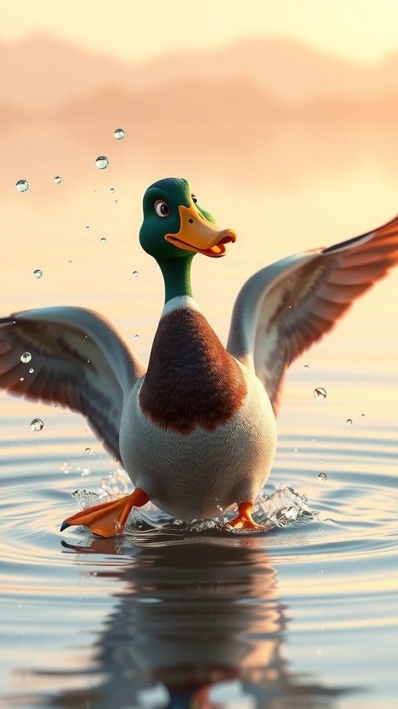 The Little Duck's Brave Splash