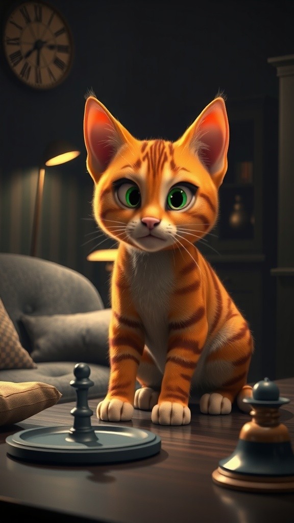 Kunci Mobil dan Kucing Santai