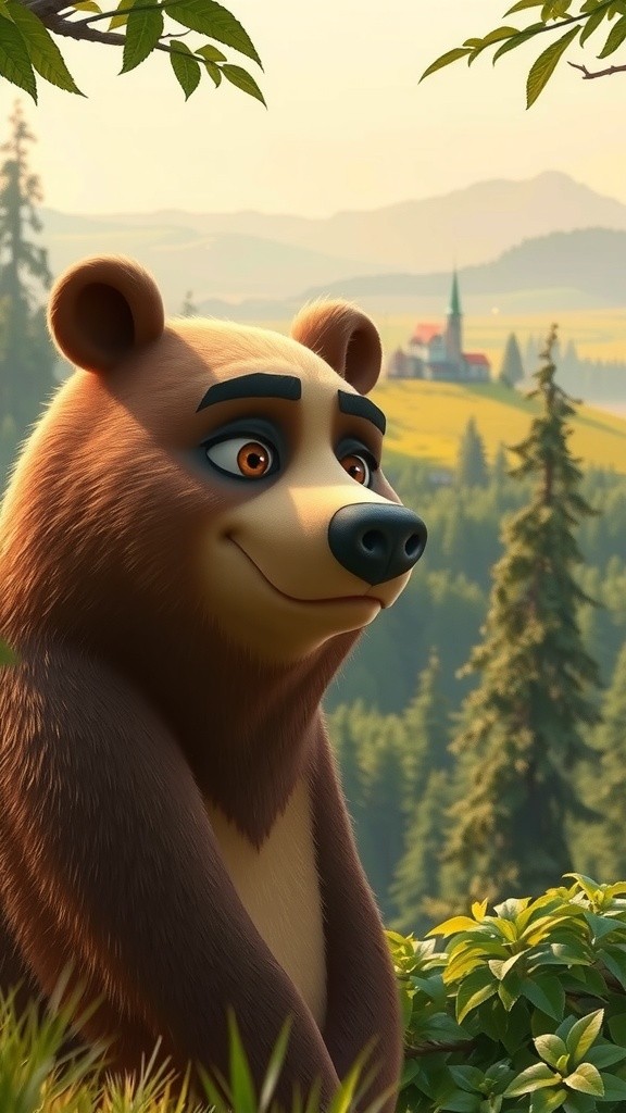 भालू और बच्चे की दोस्ती