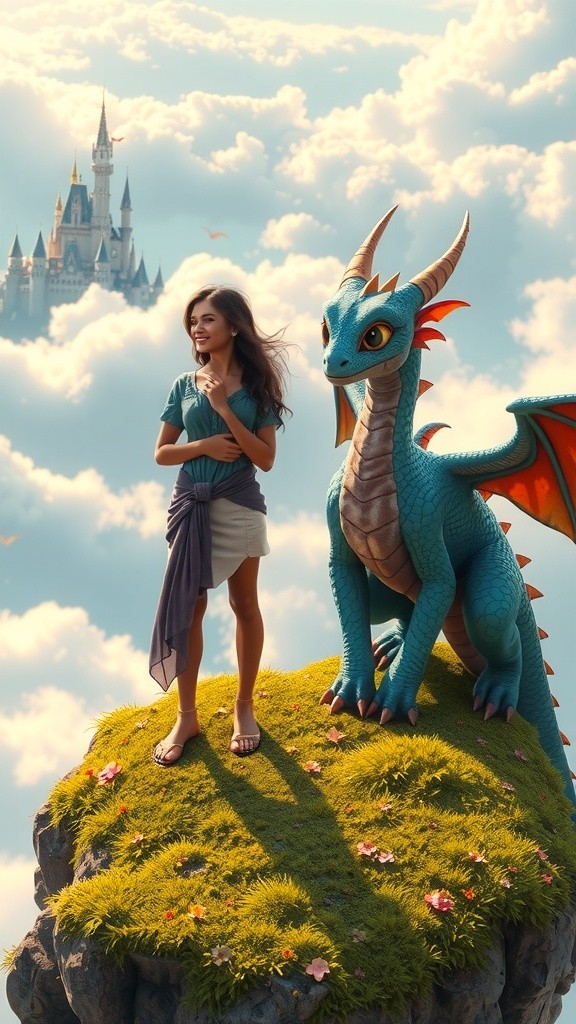 Persahabatan Putri Awan dan Naga Lumo