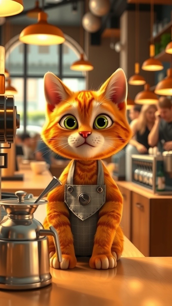 Kucing Barista: Aroma Kebahagiaan dalam Setiap Cangkir