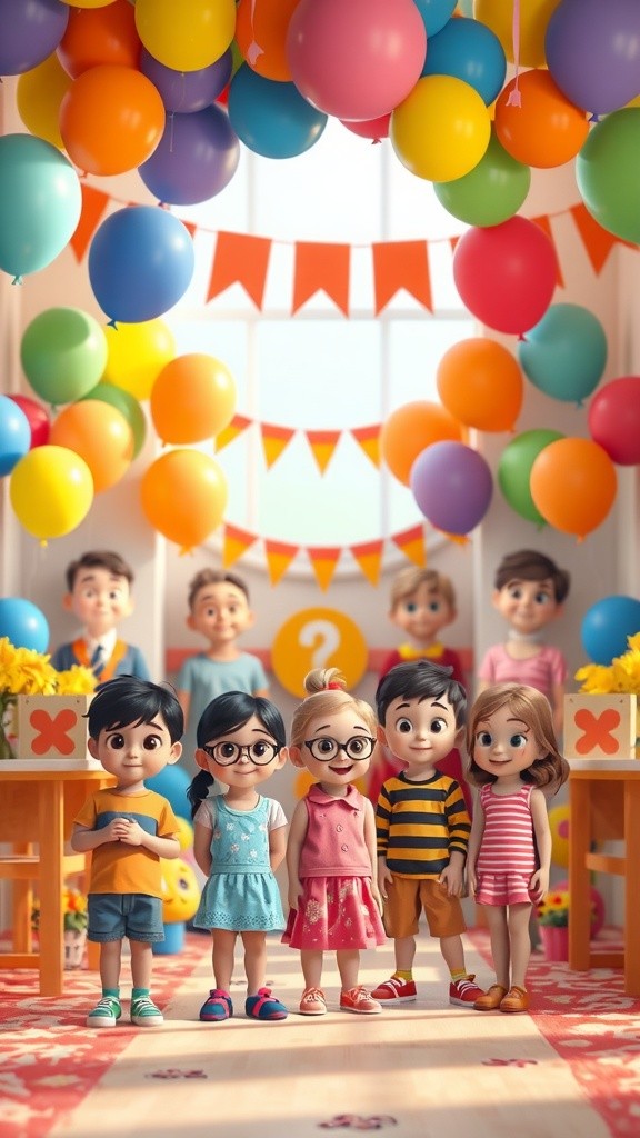 Joyful Circle Party: A Celebration with Happy Children!