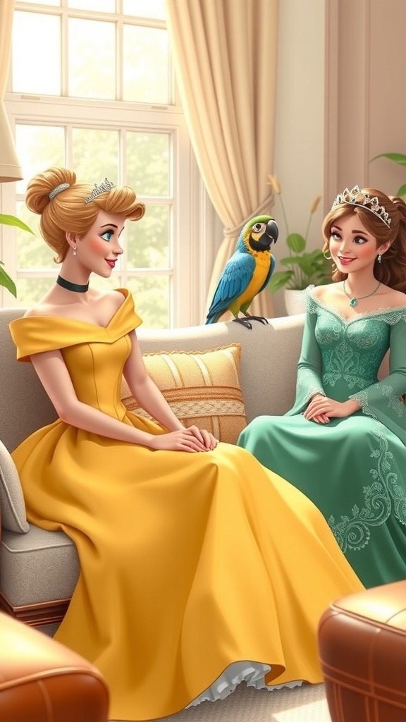 Funny Conversation with Parrot and Girls