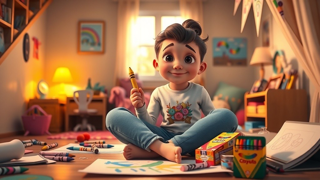 Lola's Magical Crayon: A Gift of Happiness