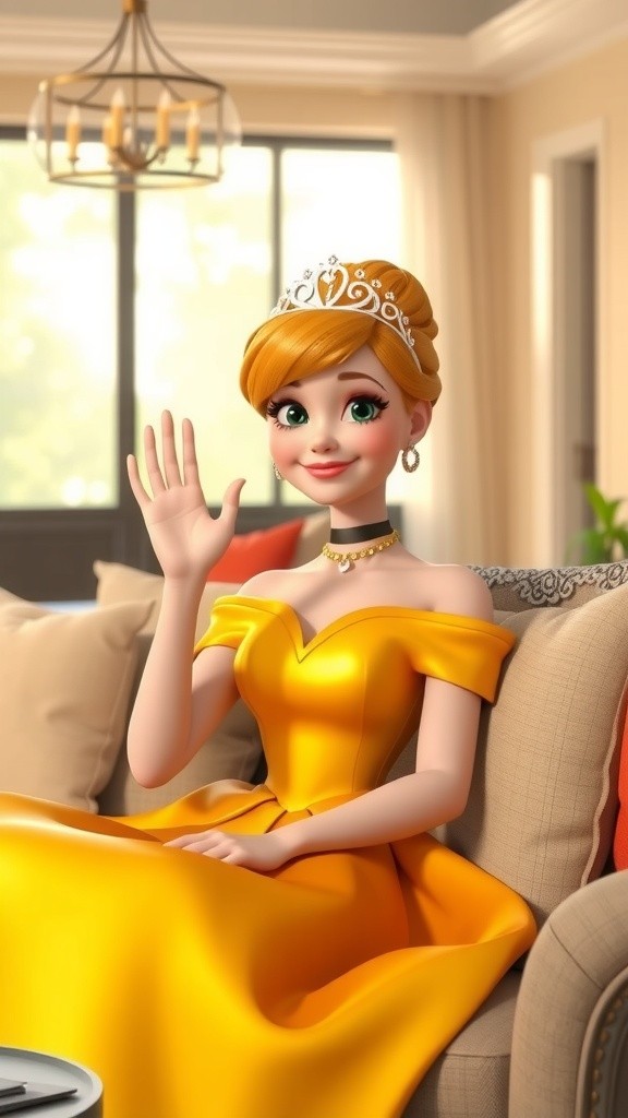 A Magical Canine's Supportive Presence