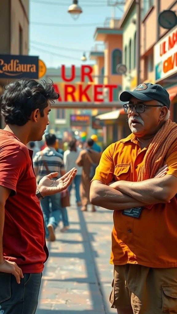 रामू और दादाजी की अंजान व्यक्ति से टकराव