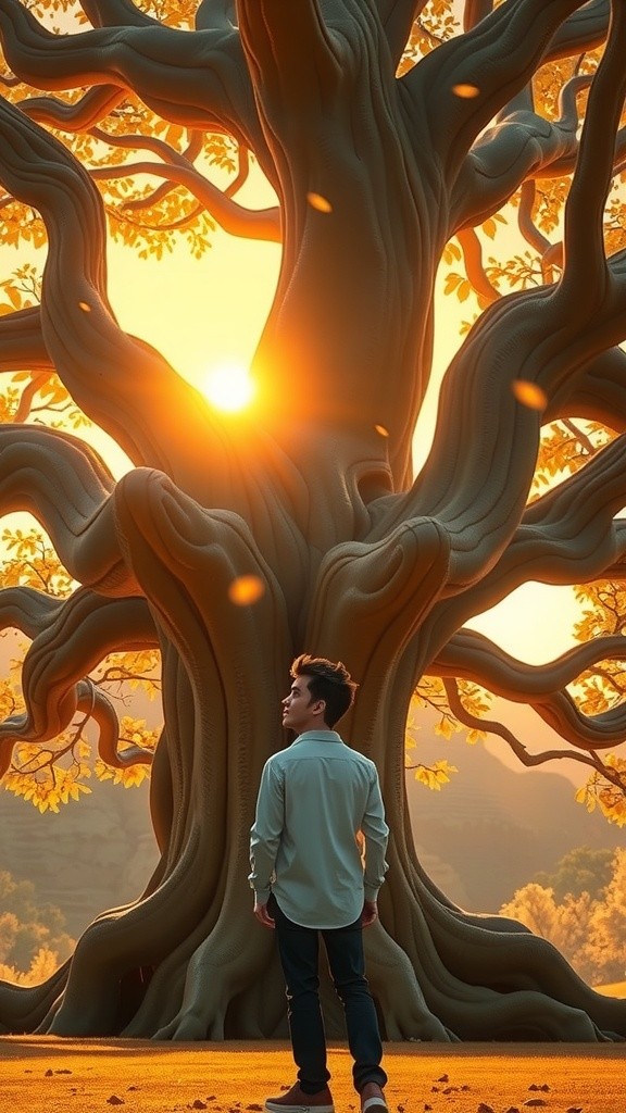 Whispers of Wisdom Under the Old Tree