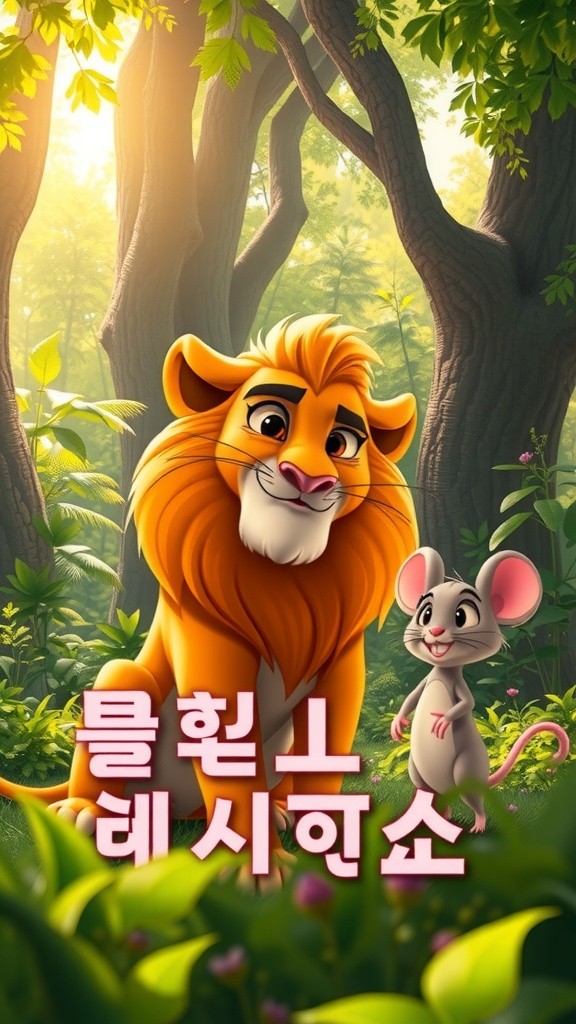 शेर और चूहे की अनोखी दोस्ती