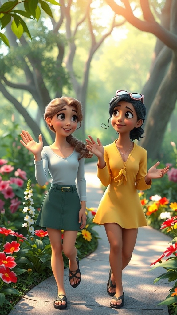 Dreamy Garden Elegance: A Cinematic Fashion Journey