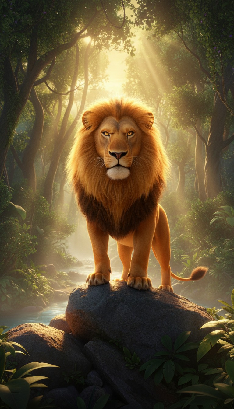 Courage in the Jungle: A Goats Triumph Over a Majestic Lion