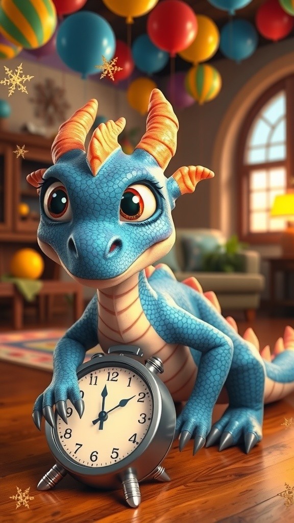 ننھا سال اور جادوئی گھڑی: ہیپی نیو ایئر کہانی